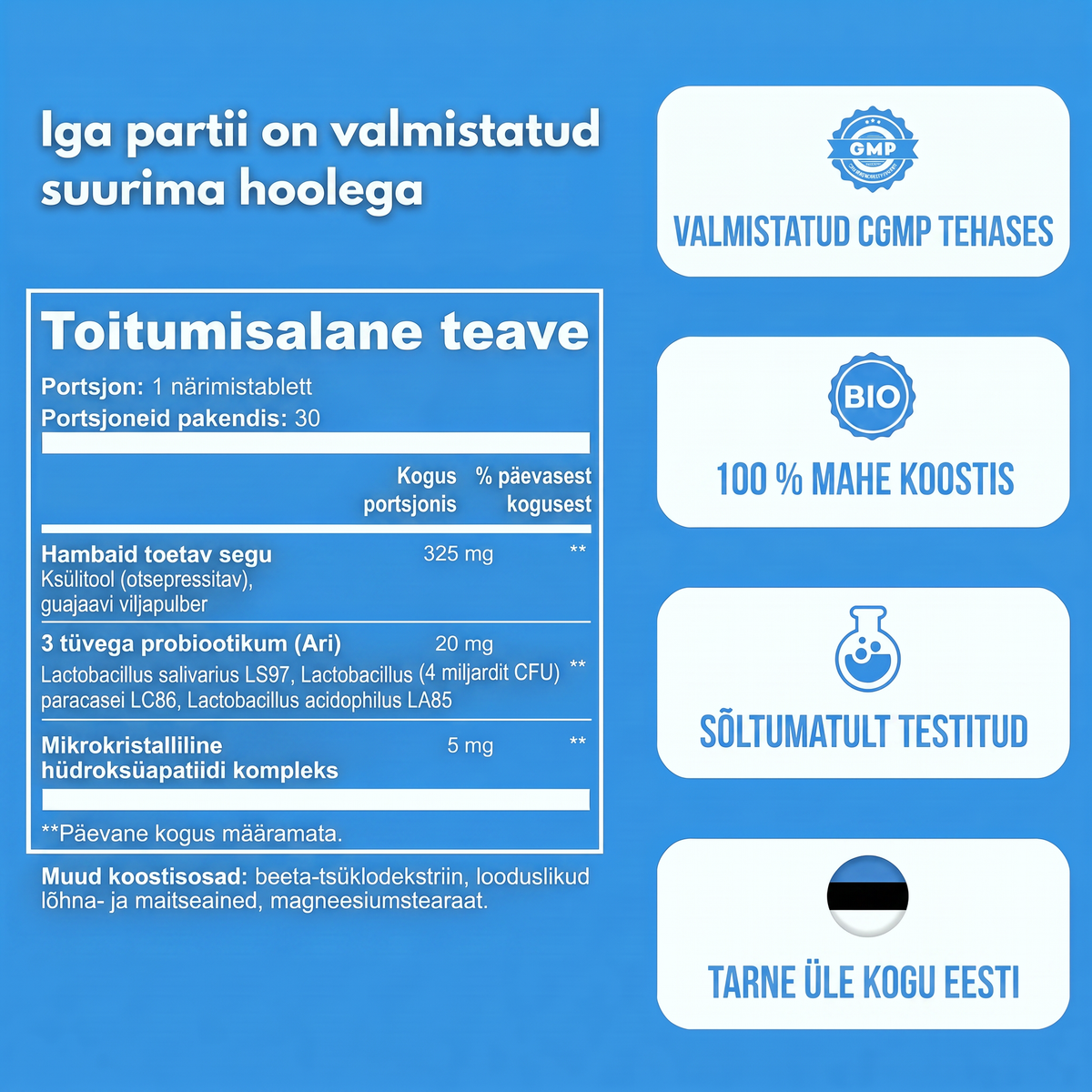 Emaline toiteväärtused ja kvaliteedimärgised