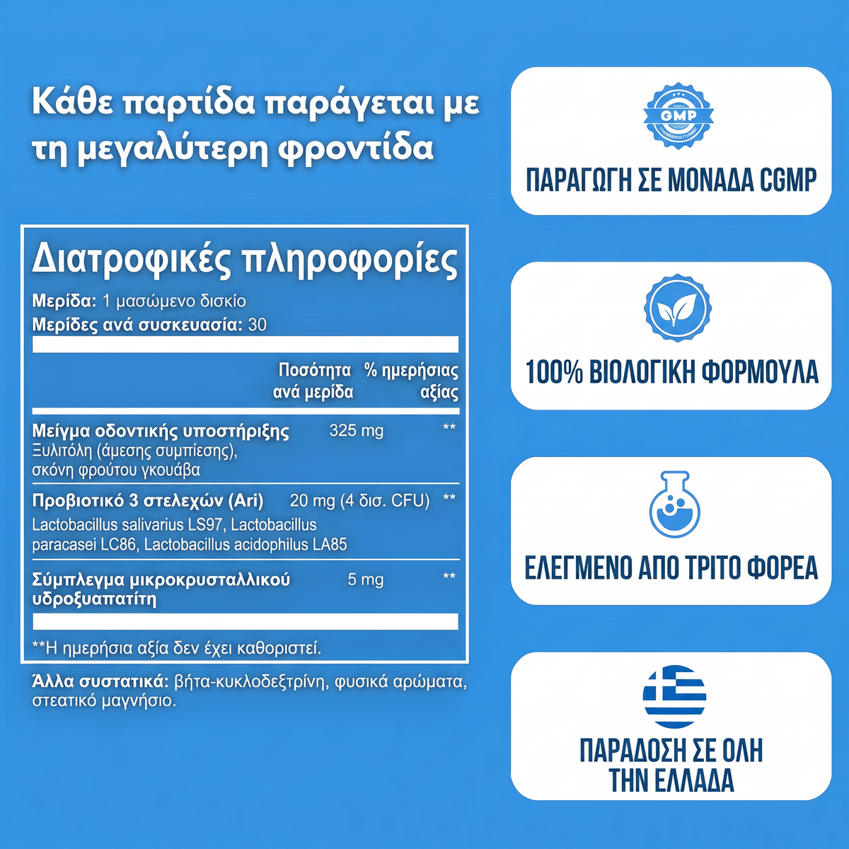Διατροφικές πληροφορίες και σήματα ποιότητας Emaline