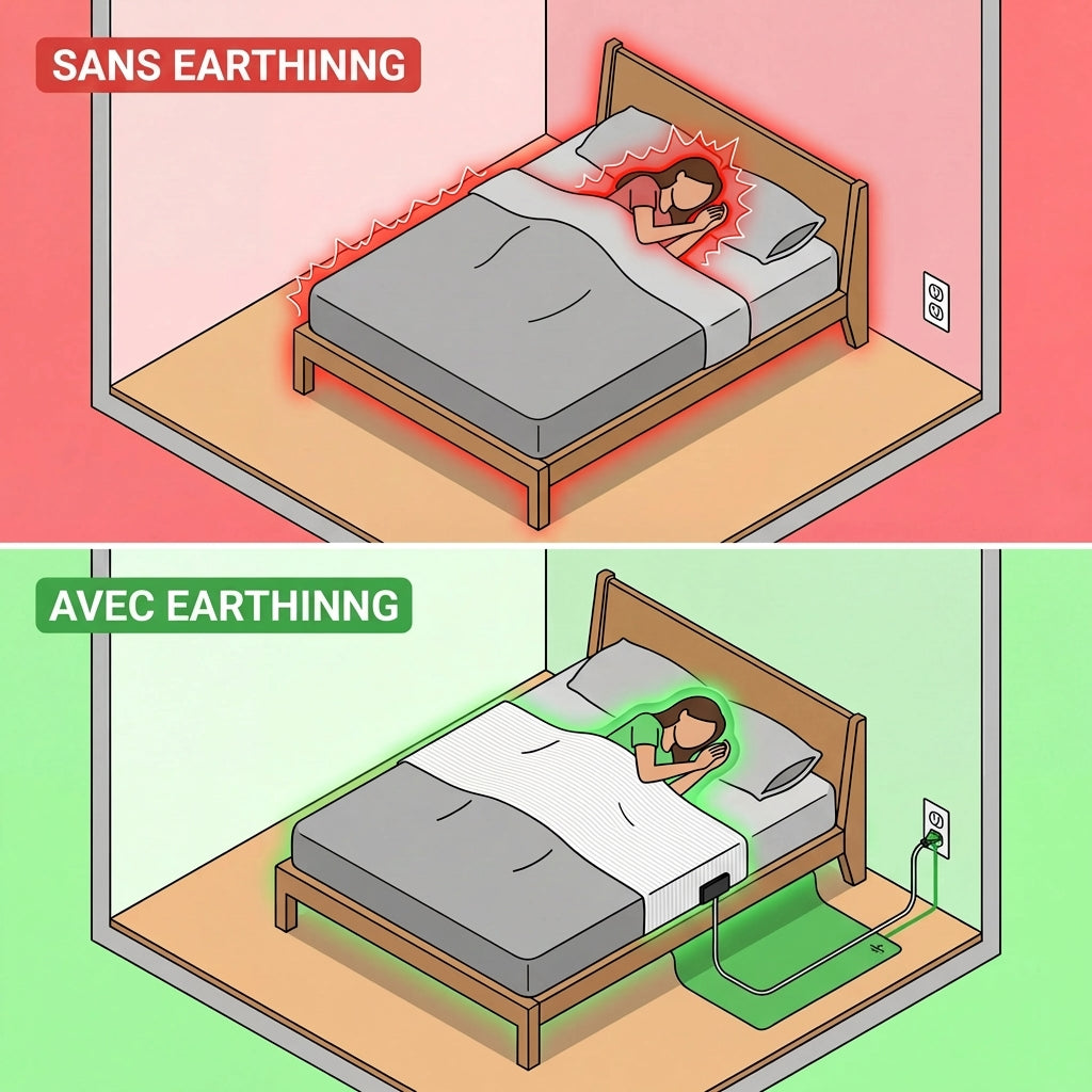 Drap d'Earthing Zéro-Volt™