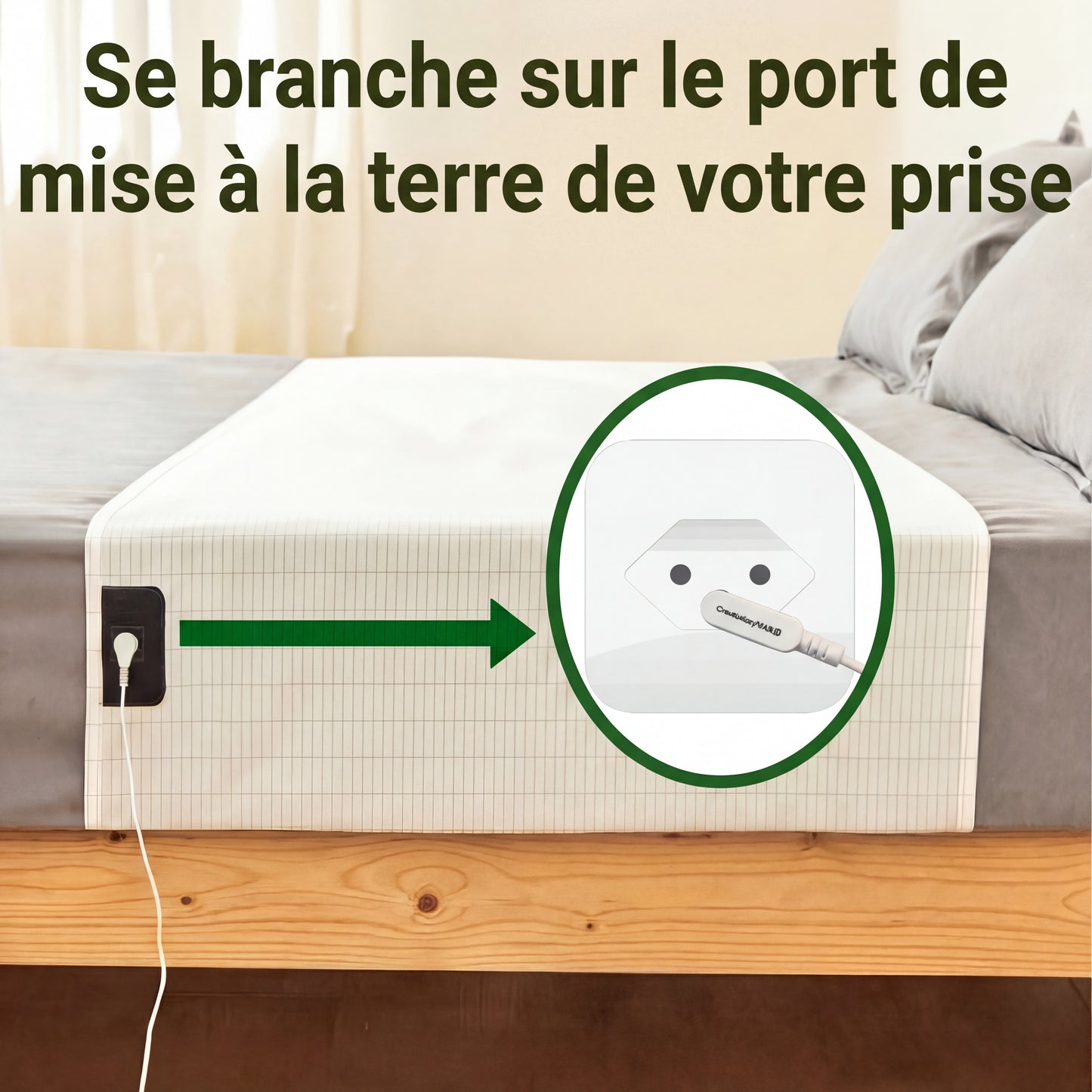 Drap d'Earthing Zéro-Volt™
