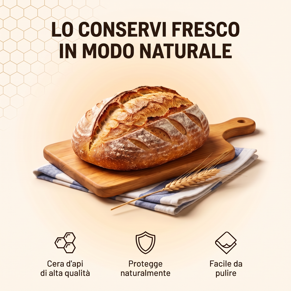 Conservi il pane fresco, in modo naturale