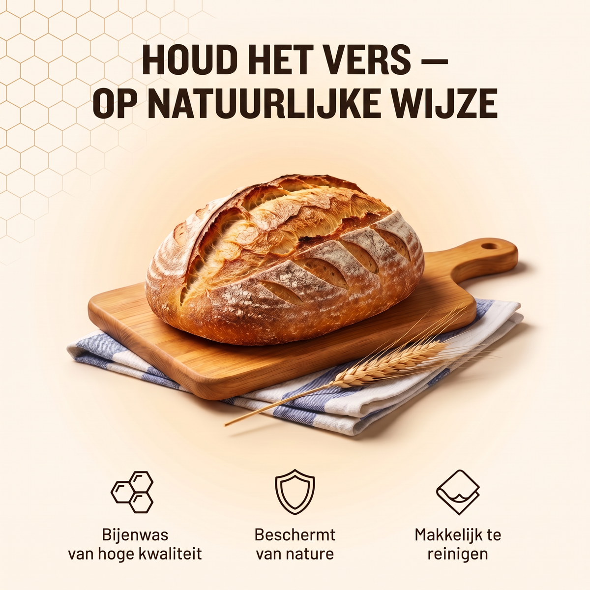 Houd uw brood vers, op natuurlijke wijze