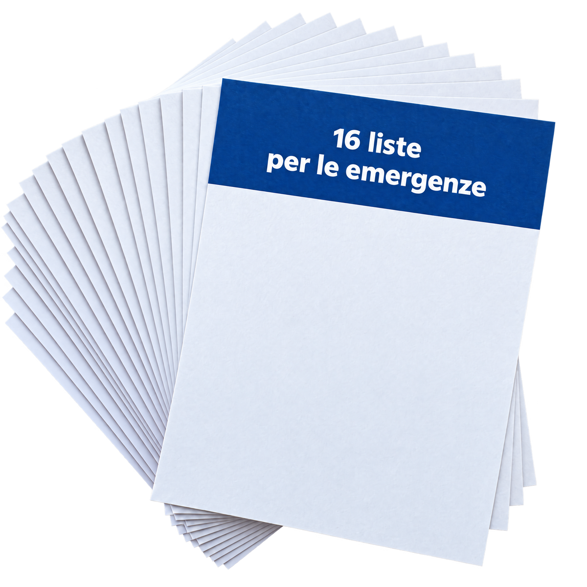 16 liste per le emergenze