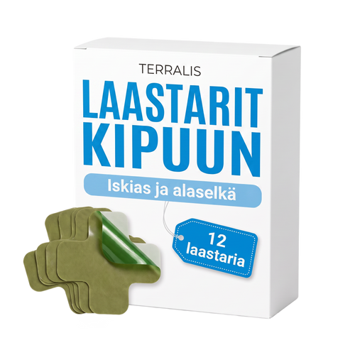 Laastarit kipuun: iskias ja alaselkä, 12 laastaria