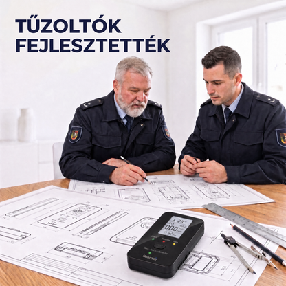 Tűzoltók tapasztalatából tervezve: a Guardair detektor műszaki tervrajzokon