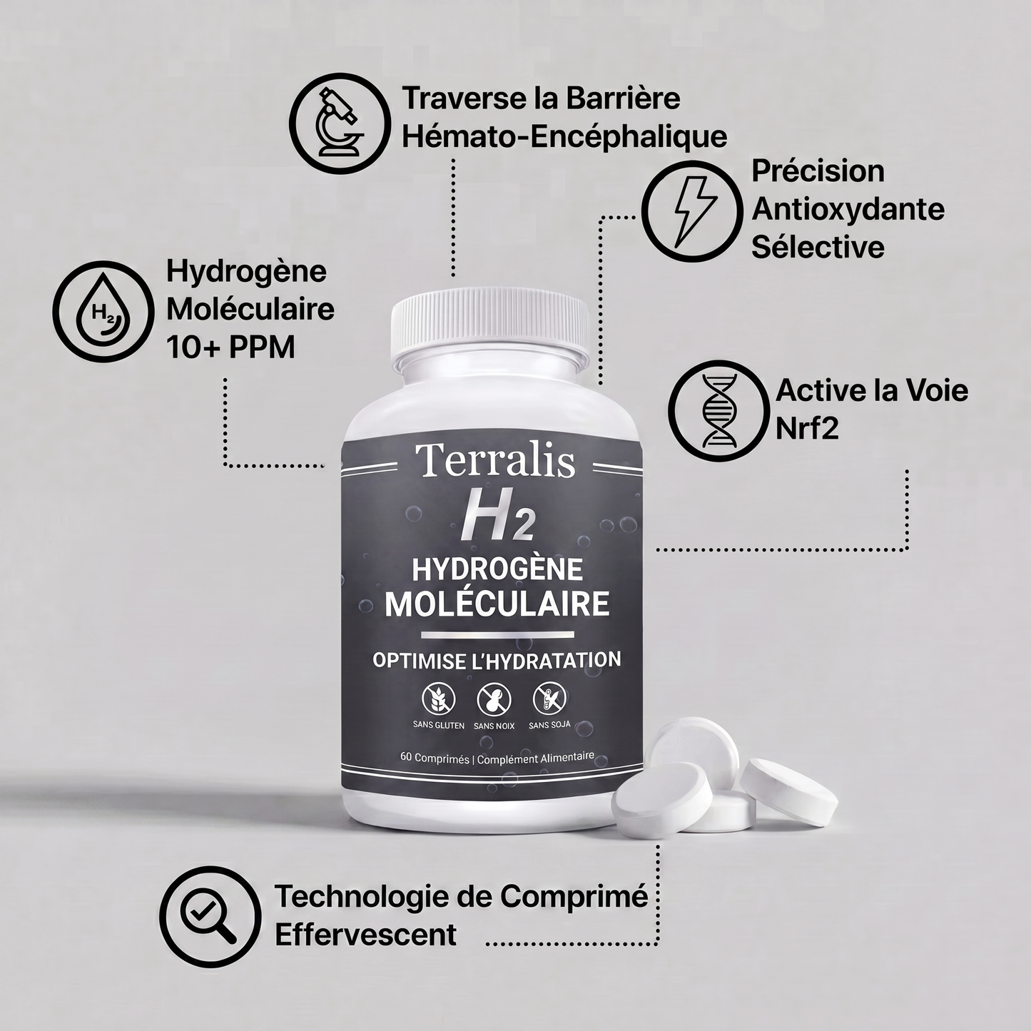 Épuisé(e) toute la journée, vous vieillissez plus vite que vous ne le devriez ? L'Hydrava H2 protège vos cellules de l'intérieur.