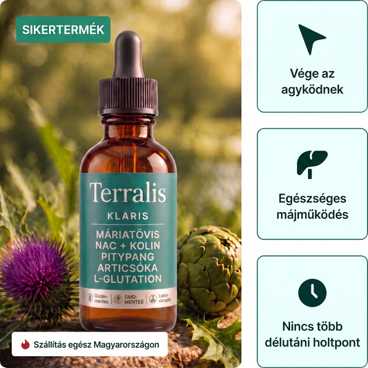 Klaris üvegcse pipettával és három előnnyel