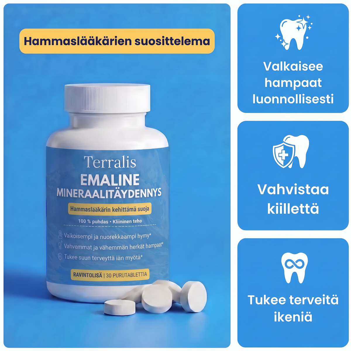 Emaline-purkki ja sen kolme tärkeintä hyötyä hampaiden kiilteelle ja ikenille