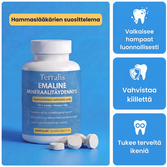 Emaline-purkki ja sen kolme tärkeintä hyötyä hampaiden kiilteelle ja ikenille
