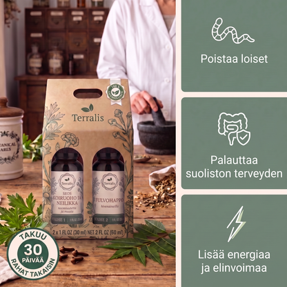 Klenza, kaksivaiheinen suolistonpuhdistussarja