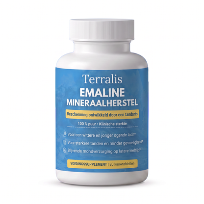 Potje Emaline-kauwtabletten voor glazuur en tandvlees
