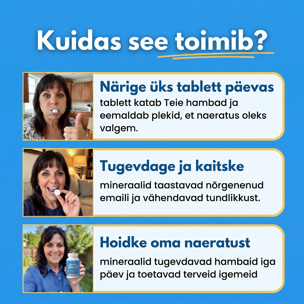 Kuidas Emaline toimib, samm-sammult