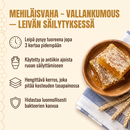 Mehiläisvaha, vallankumous leivän säilytyksessä