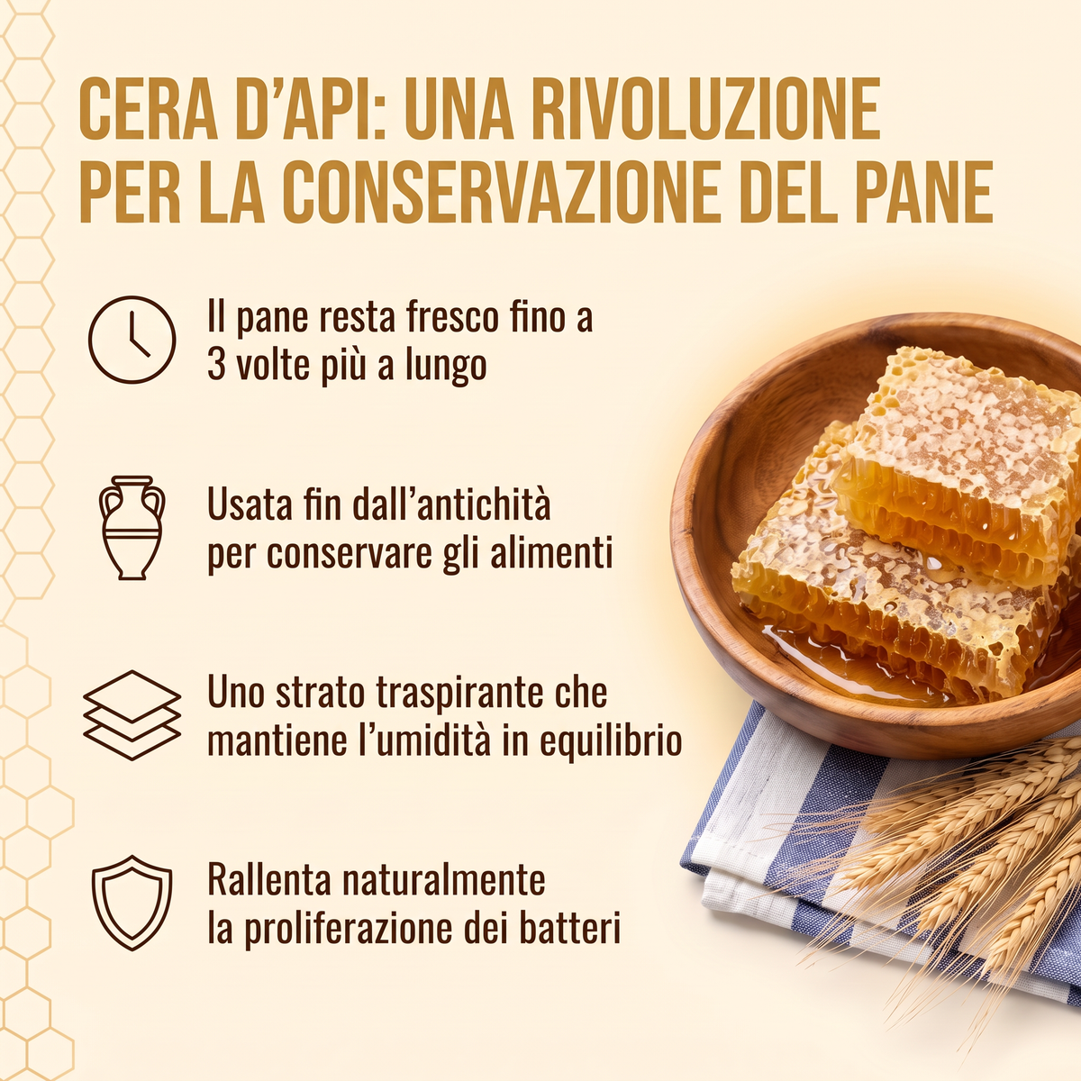 La cera d'api, una rivoluzione per la conservazione del pane