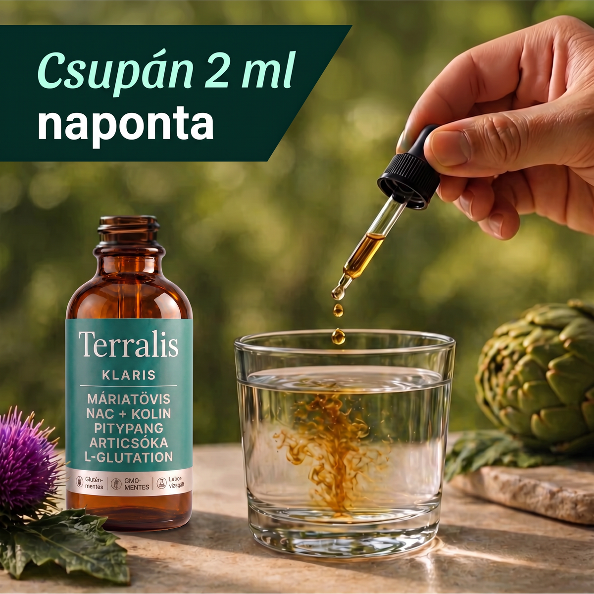 A Klaris adagolása: napi mindössze 2 ml