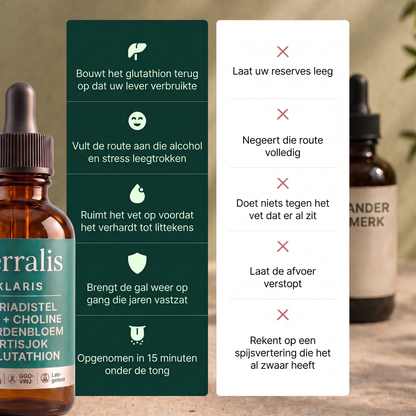 Gebruiksaanwijzing van Klaris: 2 ml per dag