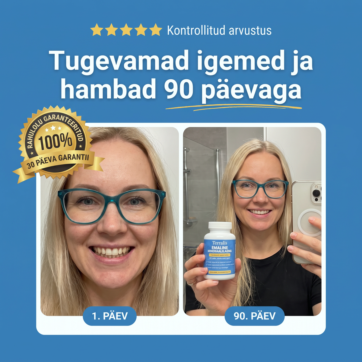 Tulemus enne ja pärast Emaline kasutamist