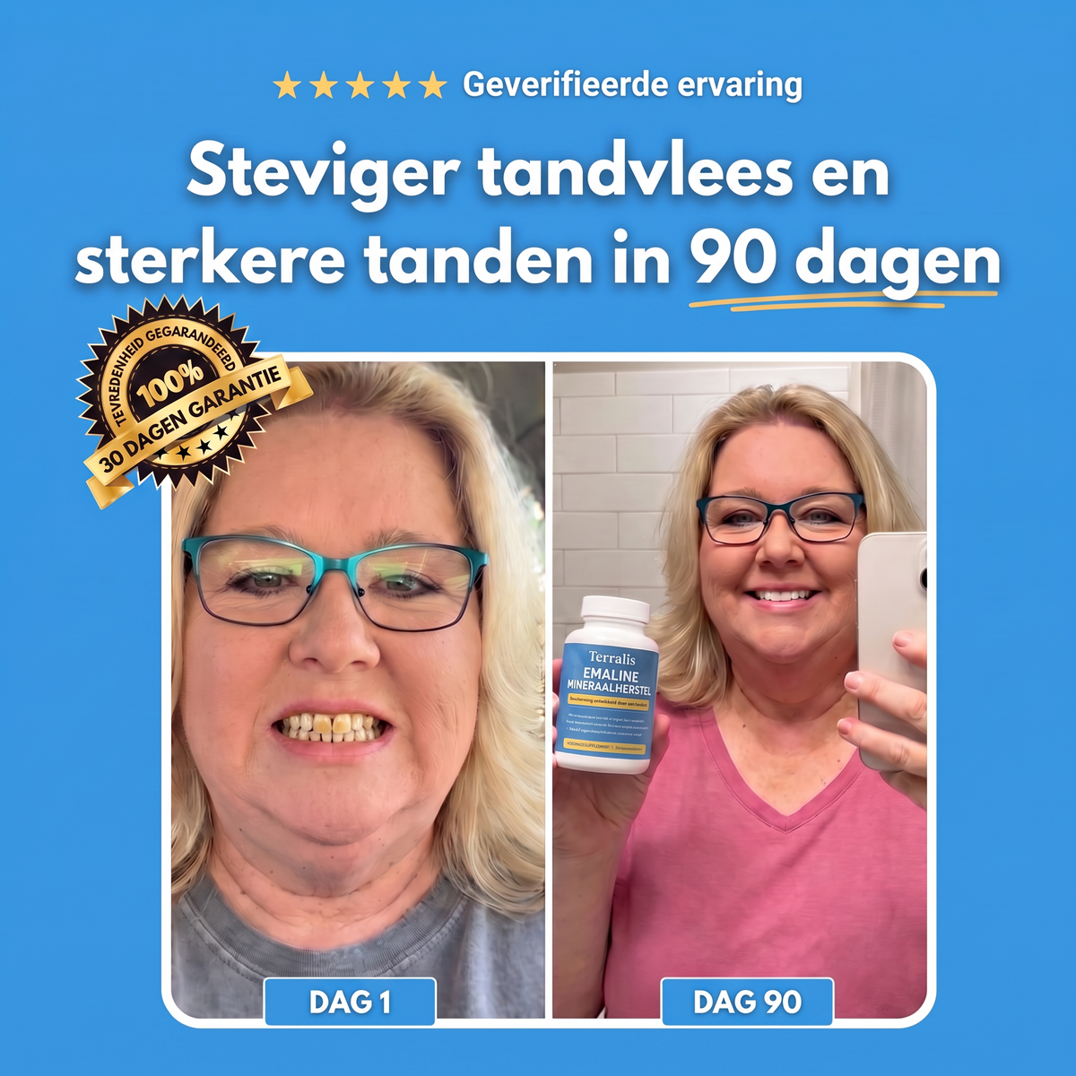 Resultaat voor en na met Emaline