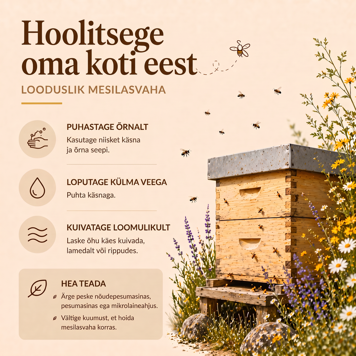 Hoolitsege oma Waxora leivakoti eest