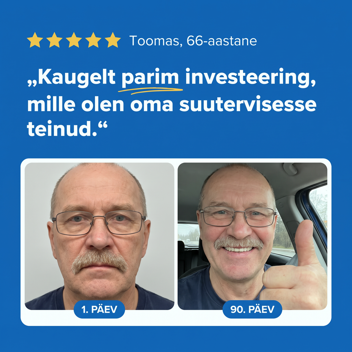 Emaline kasutaja kogemus enne ja pärast