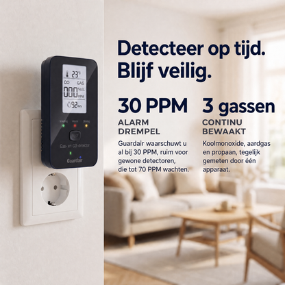 Installatie zonder gereedschap: insteken en de kalibratie duurt 200 seconden
