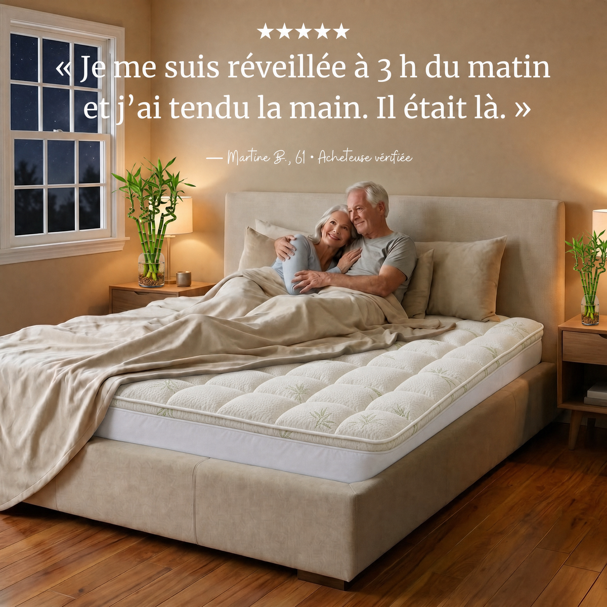 Temoignage d'une cliente sur le sur-matelas Kumora