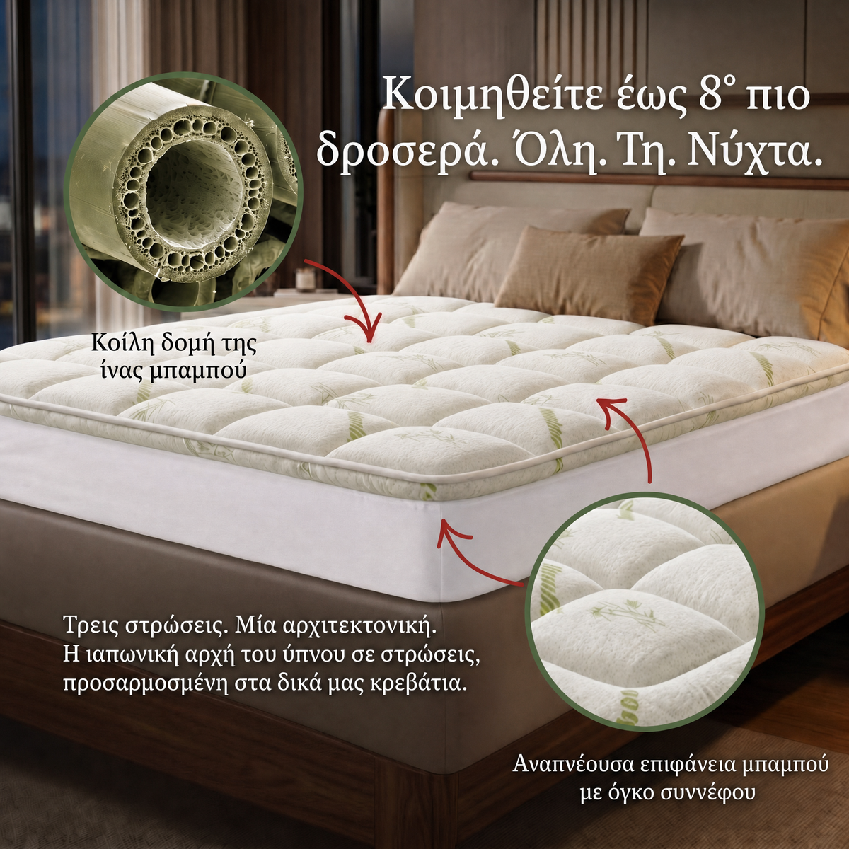 Σχεδιάγραμμα των τριών στρώσεων του ανώστρωματος Kumora