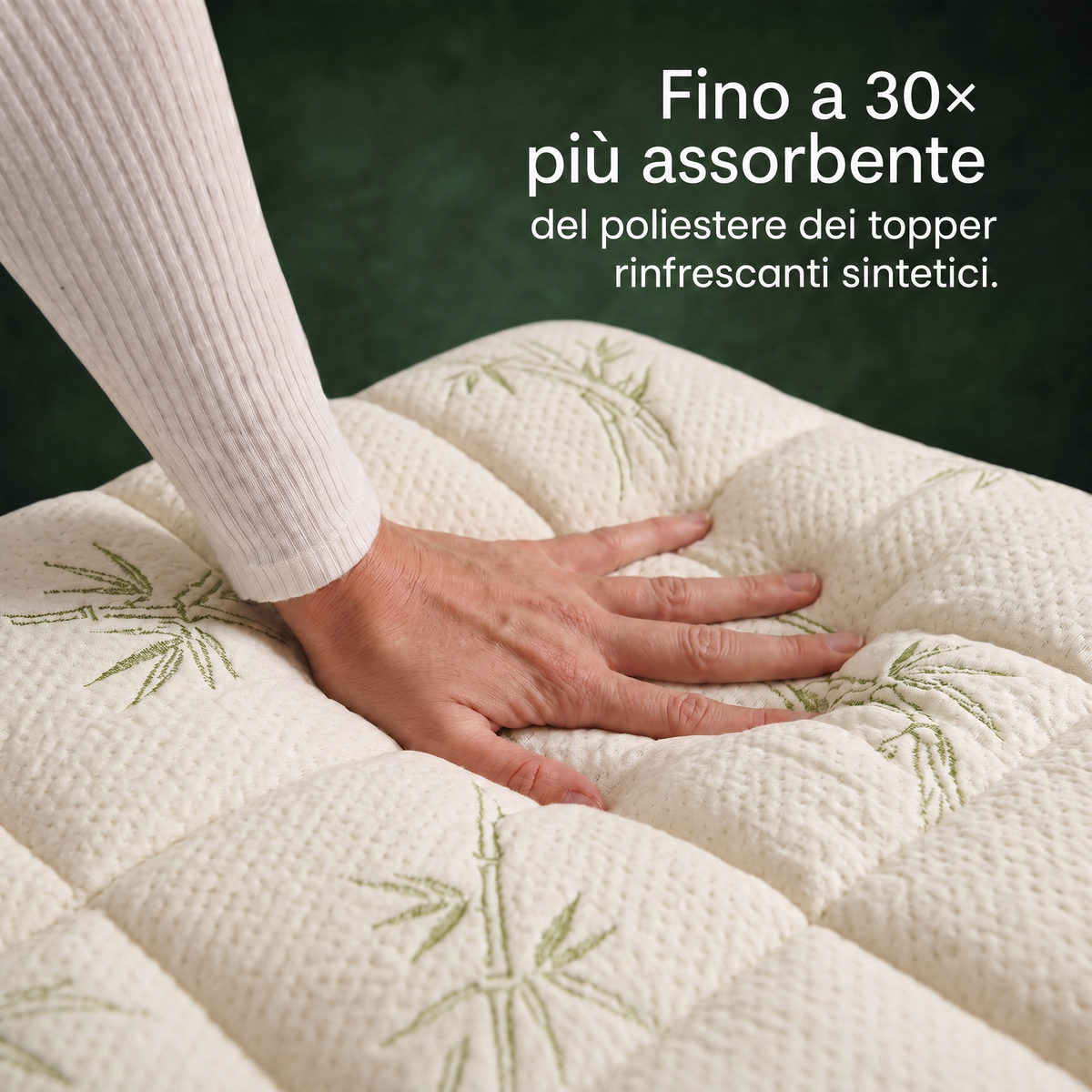 Primo piano sul rivestimento Kumora, fino a 30 volte piu assorbente