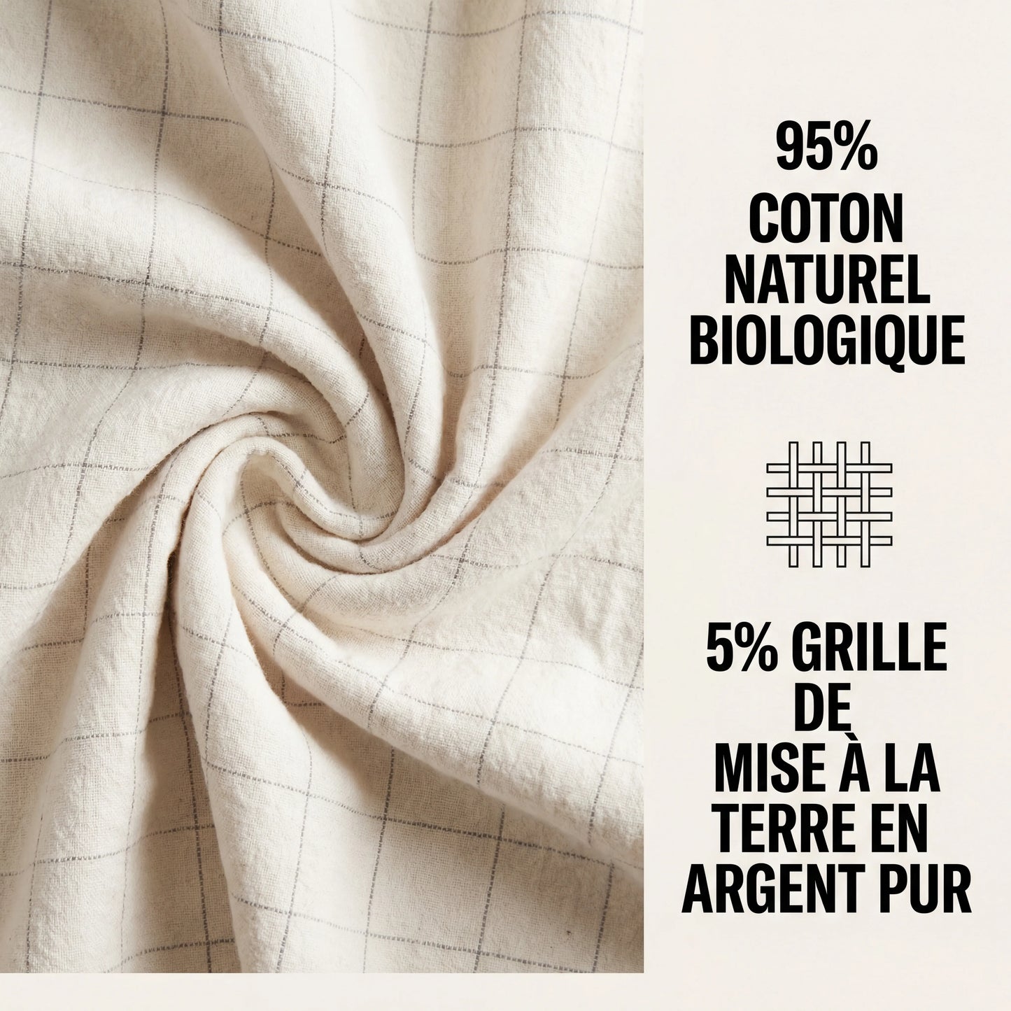 Drap d'Earthing Zéro-Volt™